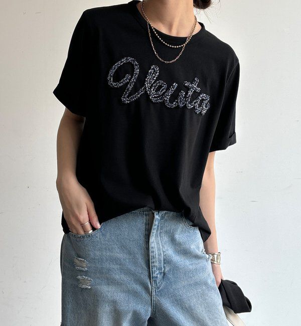  「【WEB限定】フリンジコードロゴTEE」|Tシャツ・カットソー|
