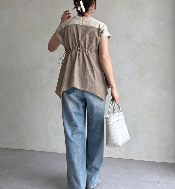  「【WEB限定/セットアップ可能】ワッシャーナイロンビスチェドッキングTEE」|Tシャツ・カットソー|