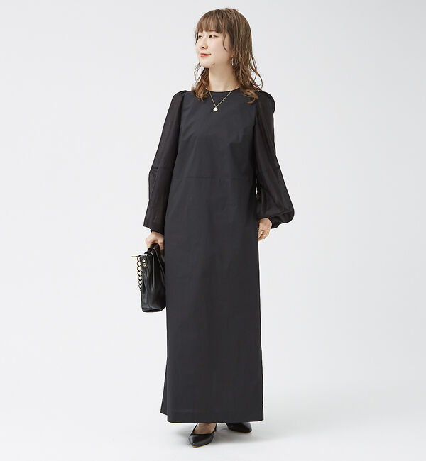 Rouge vif「バルーンシアースリーブワンピース」|ワンピース|