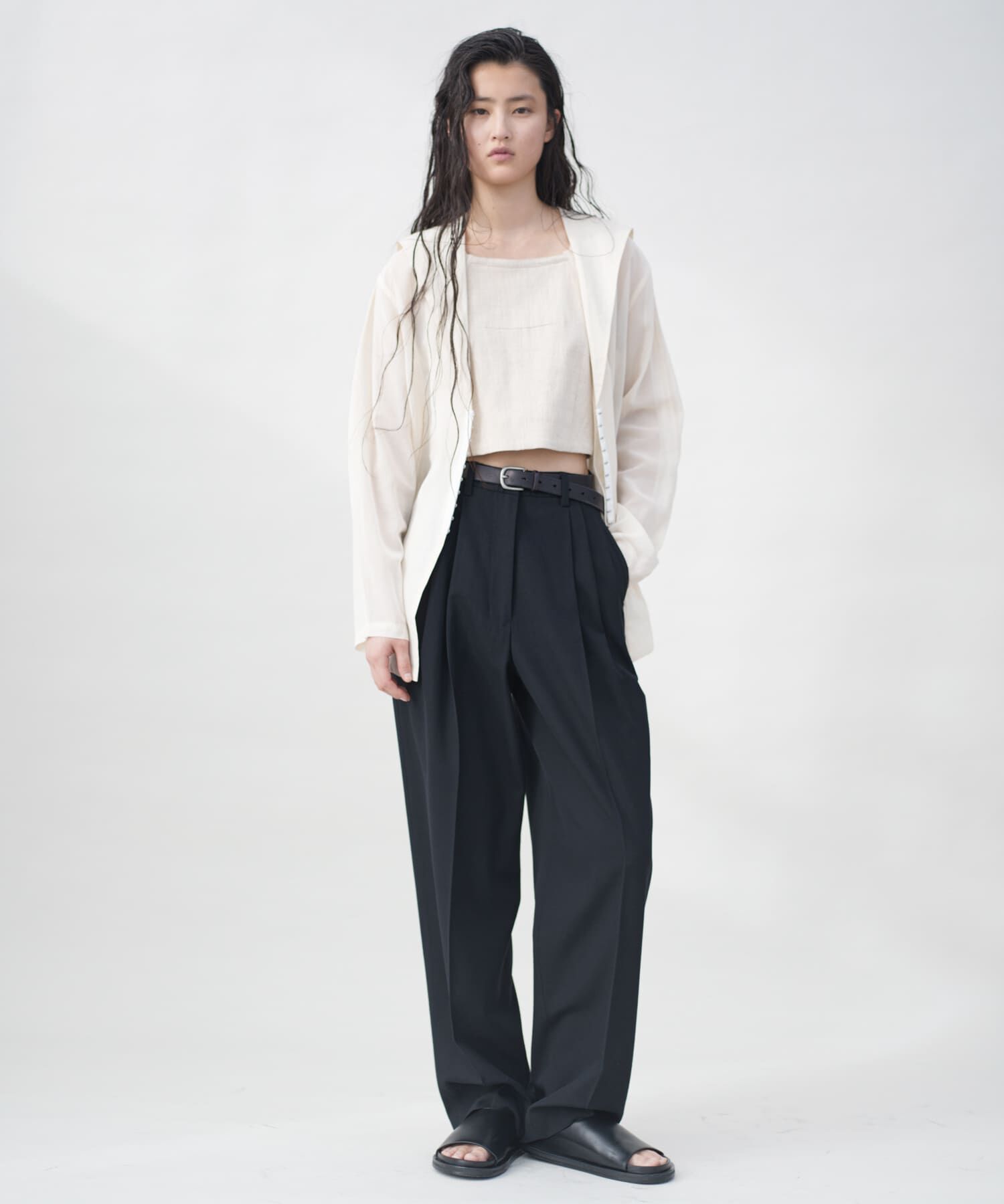URBAN RESEARCH「new basic　SHEER VOILE SAILOR SHIRTS」|シャツ・ブラウス|