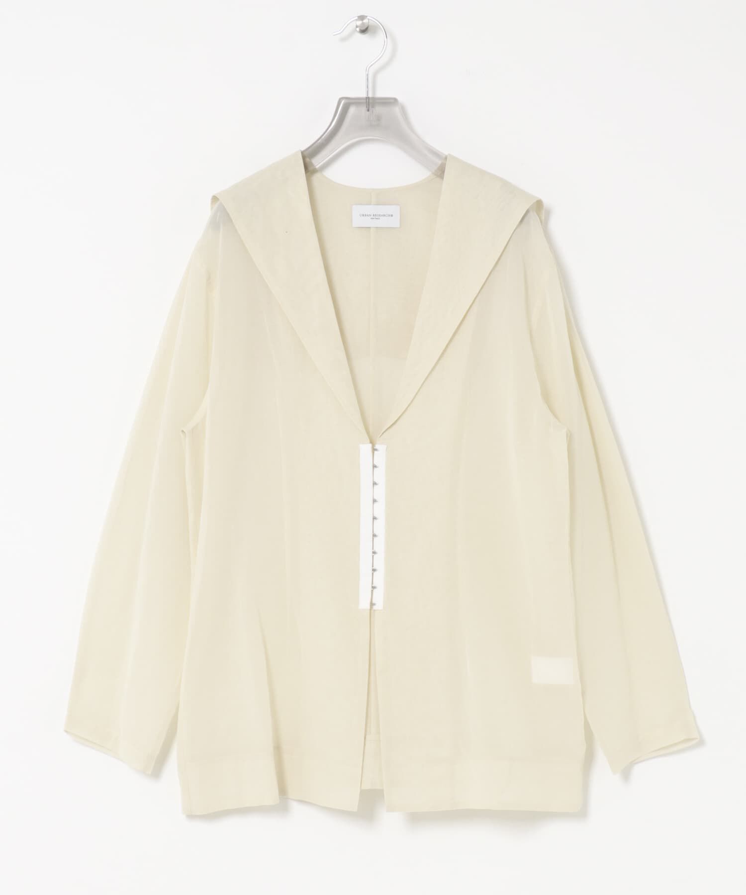 URBAN RESEARCH「new basic　SHEER VOILE SAILOR SHIRTS」|シャツ・ブラウス|