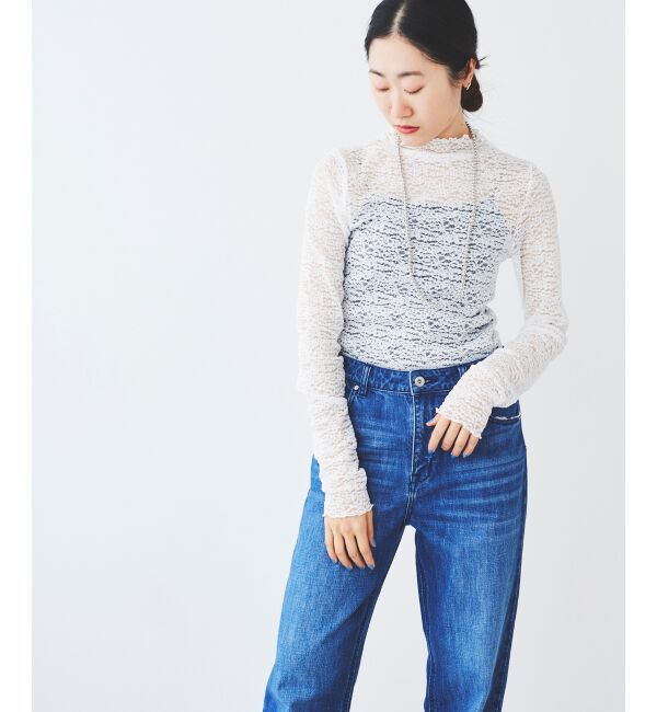 le.coeur blanc「チュールレースプルオーバー」|Tシャツ・カットソー|