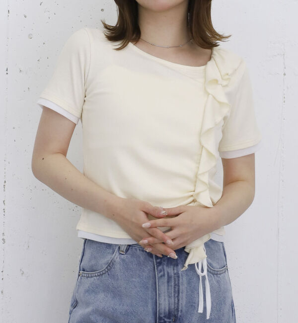 archives「フリルドロストカットＴＯＰＳ　５Ｓ」|Tシャツ・カットソー|