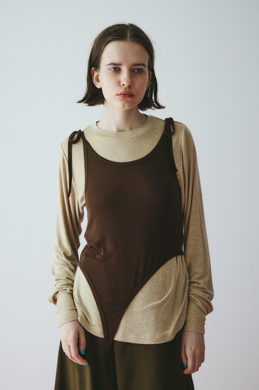 HeRIN.CYE「Sheer layreard cut tops」|Tシャツ・カットソー|