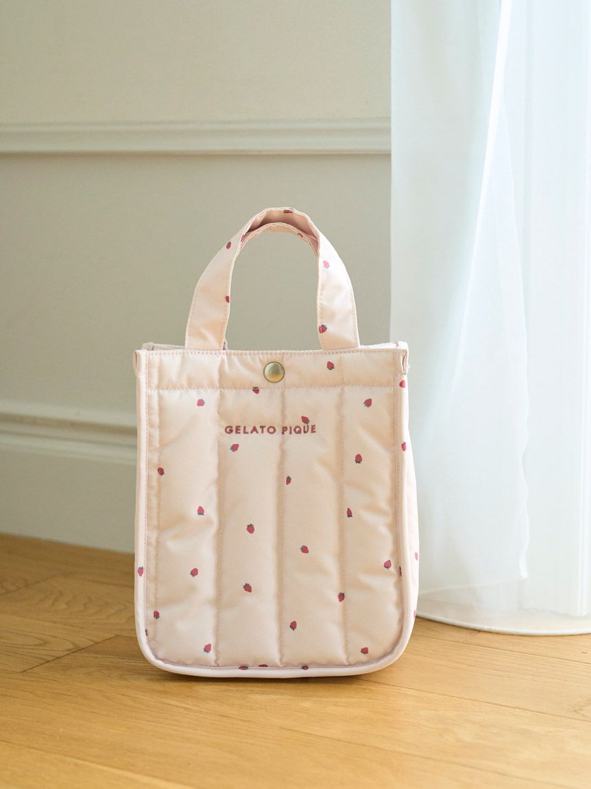  GELATO PIQUE CAT&DOG「【CAT&DOG】【販路限定商品】ストロベリーキルティングお散歩バッグＳ」|その他|PNK