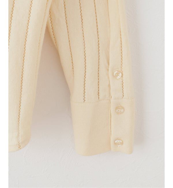 IENA「WANDERUNG/ワンデルング cotton cashmere knit SH ニット WRKNN-005-01」|ニット・セーター|