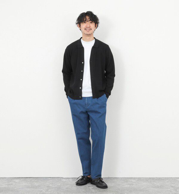 NOLLEY'S goodman「《SERIYA Cotton》吸湿カノコ襟付きカーディガン 26SS」|カーディガン|