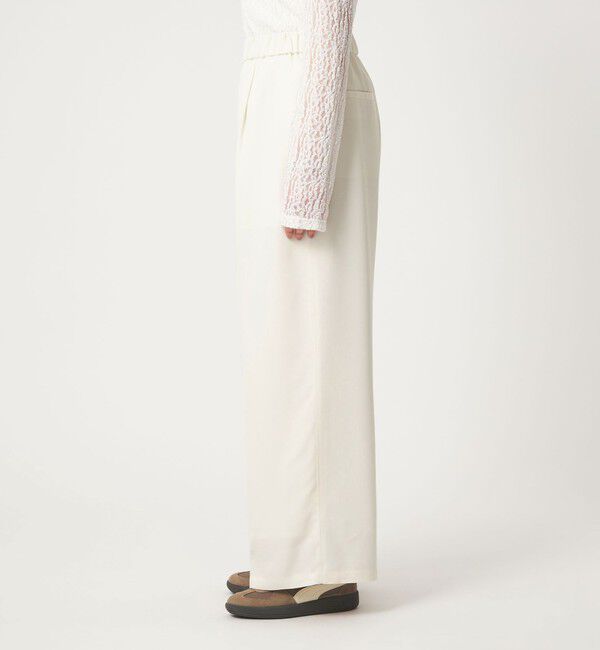 UNITED ARROWS green label relaxing「【WEB限定】＜at ease＞ドロスト ワイド パンツ オフホワイト」|その他|