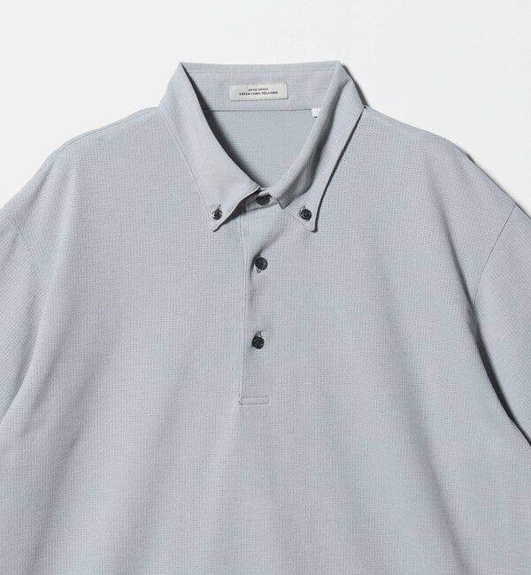 UNITED ARROWS green label relaxing「プライムフレックス ドット メッシュ ボタンダウン ビズポロ ポロシャツ -ストレッチ・吸水速乾・通気性-」|ポロシャツ|