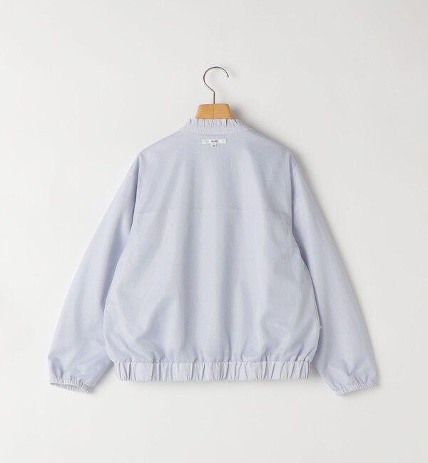 SHIPS KIDS「SHIPS KIDS:140～150cm / 〈UVカット〉ドライタッチ フリル ライト ブルゾン」|ブルゾン・スタジャン|