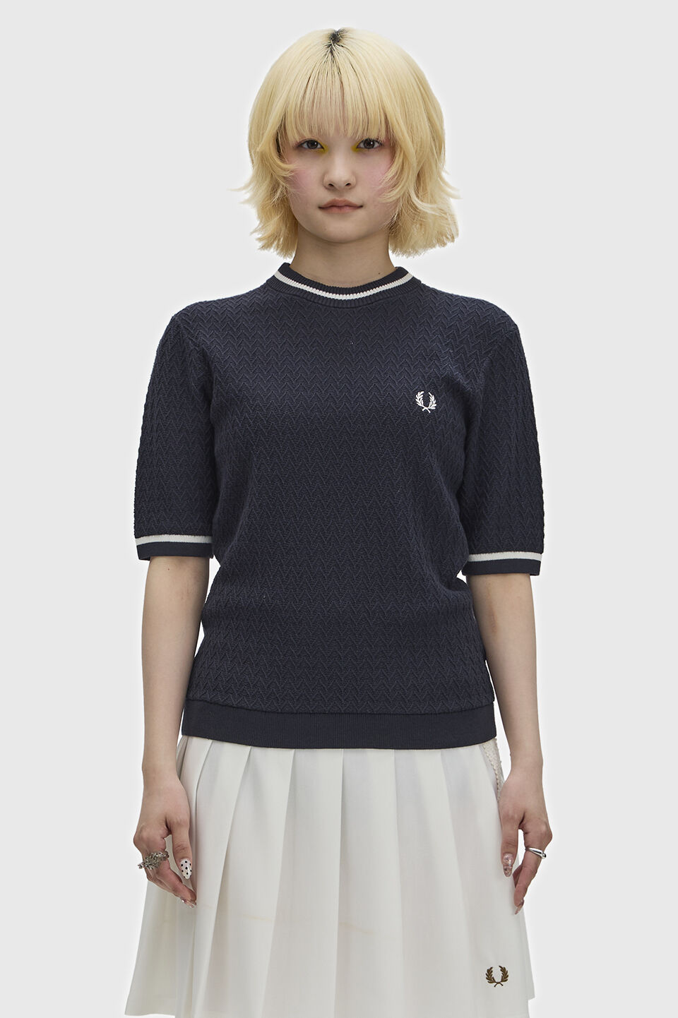 FRED PERRY 「Textured Knitted Top」|Tシャツ・カットソー|