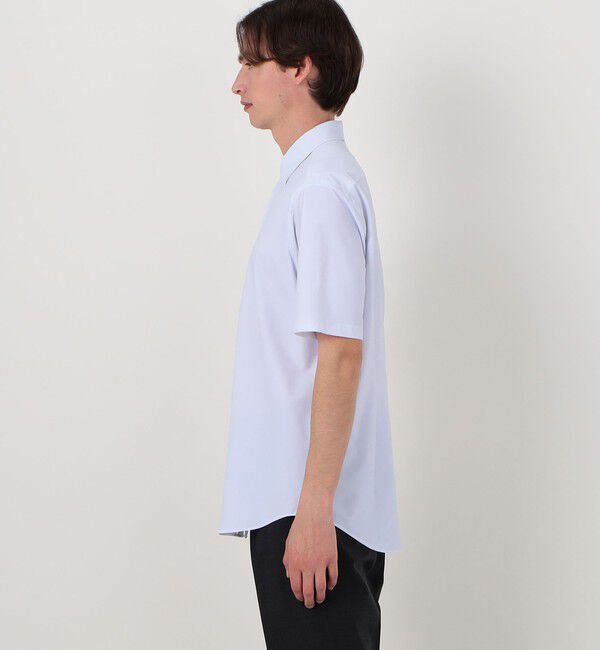 TOMORROWLAND MENS「ナイロンポリウレタン ワイドスプレッドカラー ハーフスリーブシャツ CANCLINI」|シャツ・ブラウス|