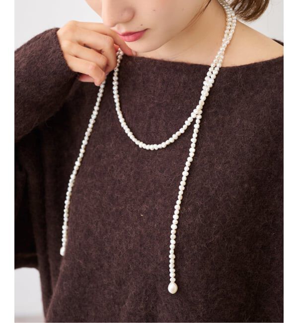 FRAMeWORK「PREEK /プリーク baroque pearl free longネックレス 130」|ネックレス|ホワイト