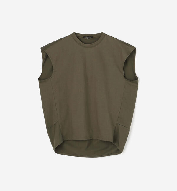  「HAVERSACK | 〈別注〉コクーンノースリーブTシャツ WOMEN」|Tシャツ・カットソー|