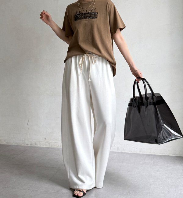  「【WEB限定】レオパードチュール重ねTEE」|Tシャツ・カットソー|