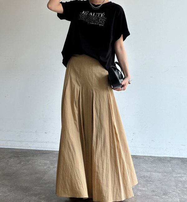  「【WEB限定】レオパードチュール重ねTEE」|Tシャツ・カットソー|