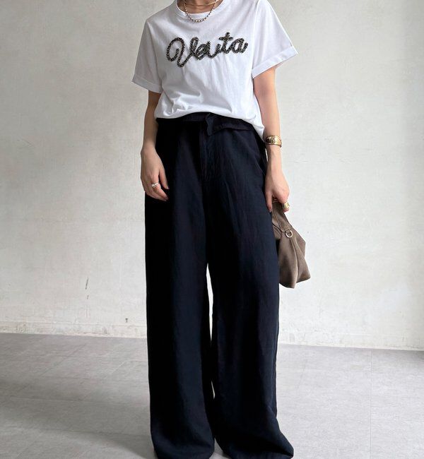  「【WEB限定】フリンジコードロゴTEE」|Tシャツ・カットソー|