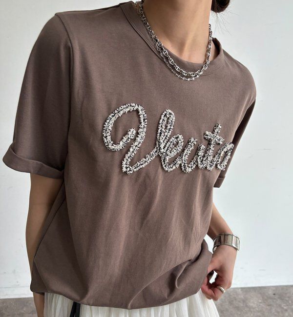  「【WEB限定】フリンジコードロゴTEE」|Tシャツ・カットソー|
