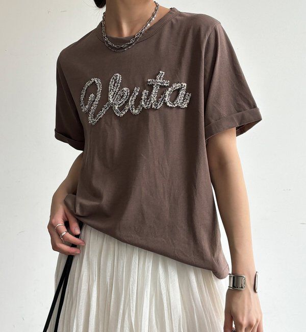  「【WEB限定】フリンジコードロゴTEE」|Tシャツ・カットソー|