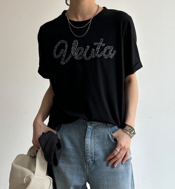  「【WEB限定】フリンジコードロゴTEE」|Tシャツ・カットソー|