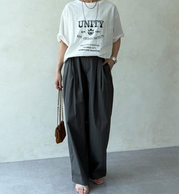  「【WEB限定】ロゴ&times;レースTEE」|Tシャツ・カットソー|