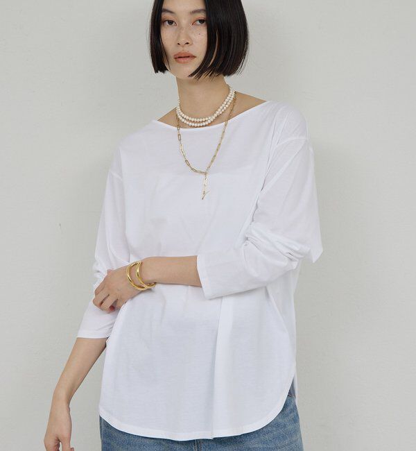  「【手洗い可】ラウンドヘムTee」|Tシャツ・カットソー|