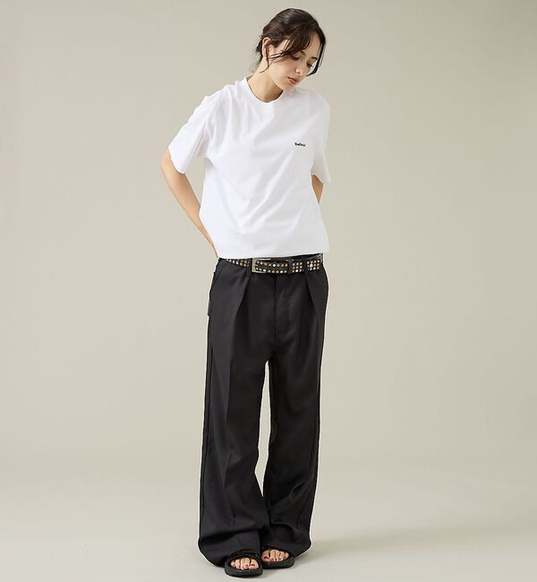 ABAHOUSE「【Barbour/バブアー】 DALTON LOGO OS T-SHIRT/ダル」|Tシャツ・カットソー|