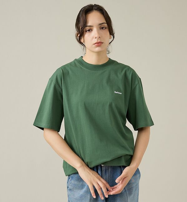 ABAHOUSE「【Barbour/バブアー】 DALTON LOGO OS T-SHIRT/ダル」|Tシャツ・カットソー|