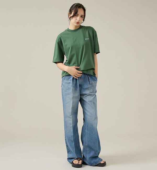 ABAHOUSE「【Barbour/バブアー】 DALTON LOGO OS T-SHIRT/ダル」|Tシャツ・カットソー|