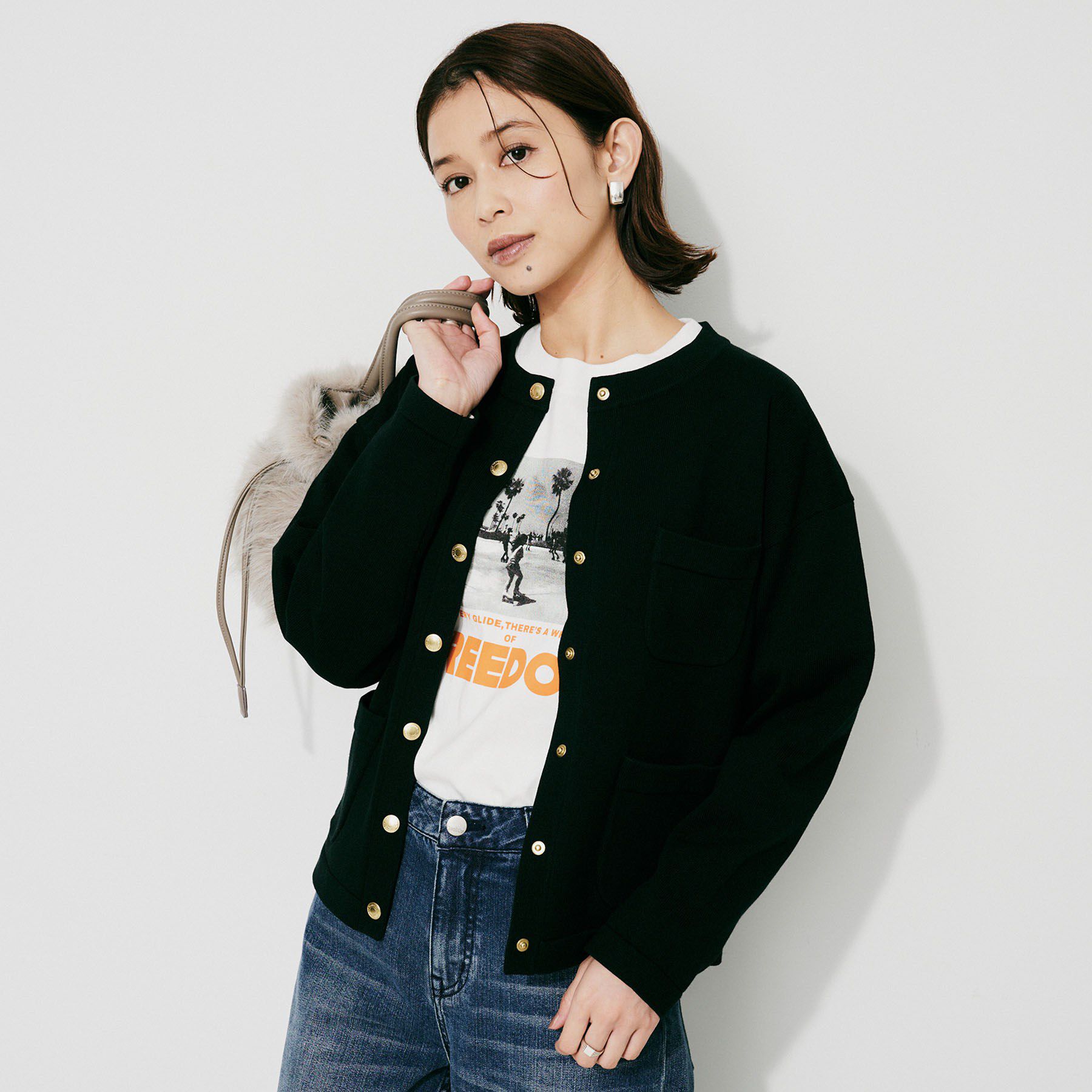 UNTITLED「【TRADITIONAL WEATHERWEAR】ARKLEY KNIT カーディガン」|カーディガン|ブラック(019)