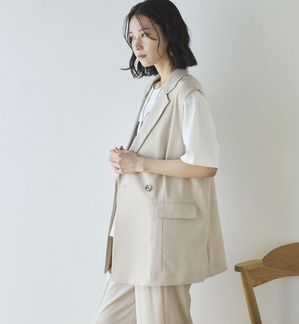 Doux archives「【多機能麻調合繊】テーラードジレ」|その他|