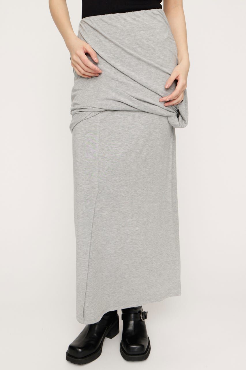 SLY「DRAPE CUT ロングスカート」|スカート|T.GRY