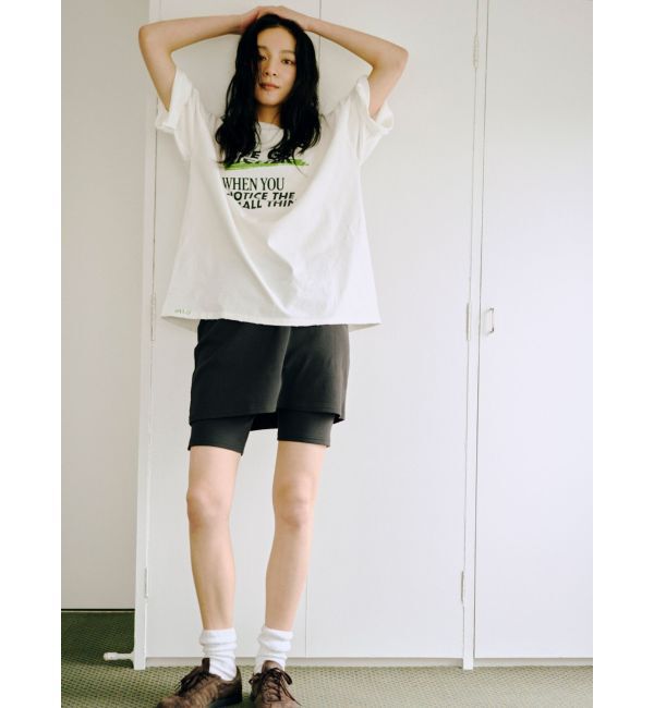 Ungrid「ダメージデザインロゴビッグTee」|Tシャツ・カットソー|