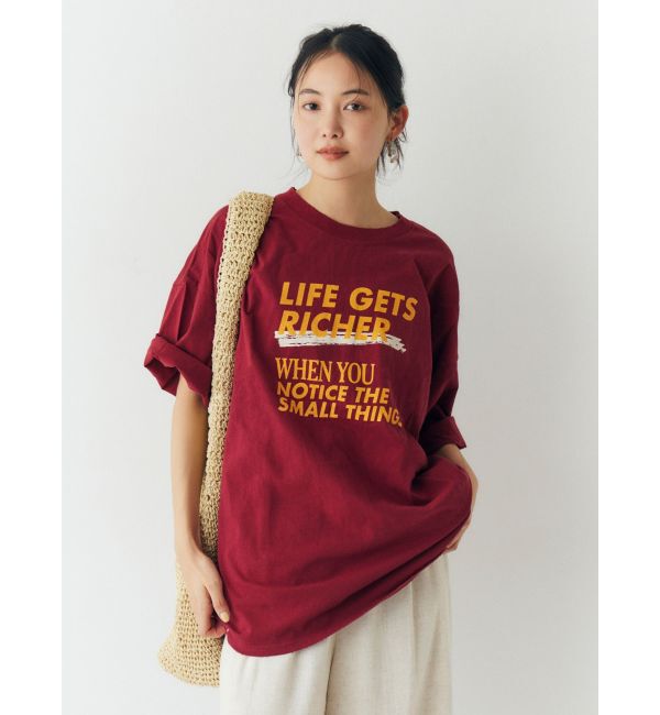 Ungrid「ダメージデザインロゴビッグTee」|Tシャツ・カットソー|