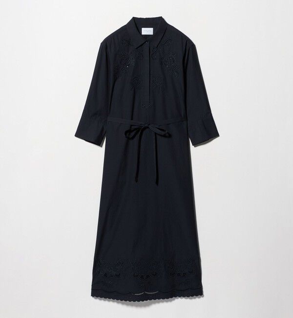 UNITED ARROWS「カットワーク シャツワンピース」|ワンピース|