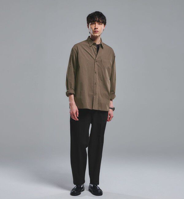 UNITED ARROWS green label relaxing「WONDER CLOTH ボックス シルエット 長袖 シャツ -ストレッチ・接触冷感・吸水速乾-」|シャツ・ブラウス|