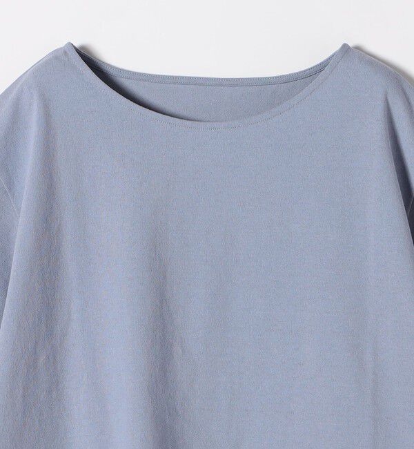 SHIPS any「《予約》SHIPS any:〈洗濯機可能〉レース ヘム アシンメトリー ショートスリーブ TEE」|Tシャツ・カットソー|