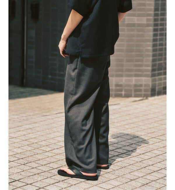 417 EDIFICE「【EVALET / エバレット】メッシュ ワイドパンツ "セットアップ着用可能"」|スラックス|