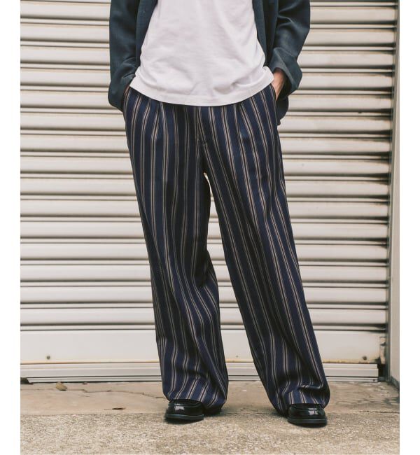 417 EDIFICE「【EVALET / エバレット】メッシュ ワイドパンツ "セットアップ着用可能"」|スラックス|