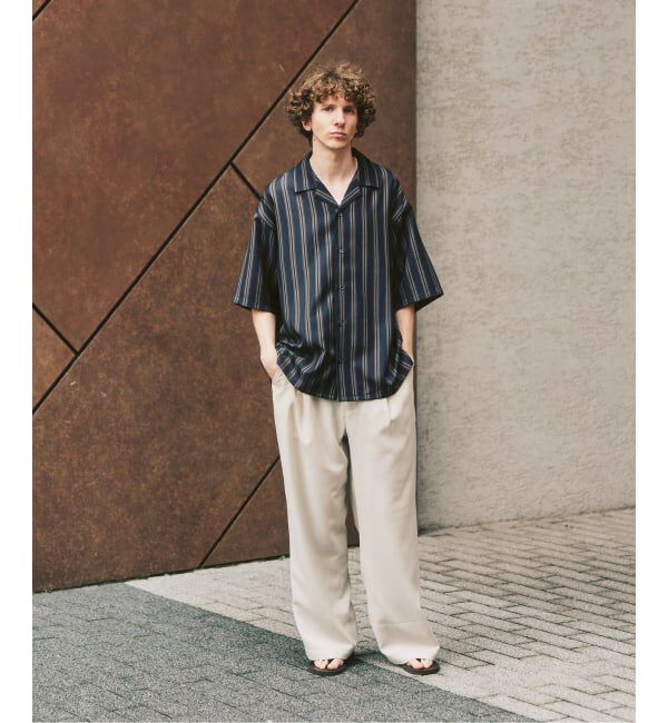417 EDIFICE「【EVALET / エバレット】メッシュ ワイドパンツ "セットアップ着用可能"」|スラックス|
