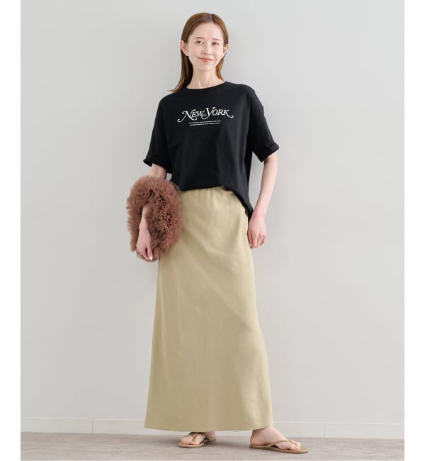 U by SPICK&SPAN「フィブリルロングスカート」|スカート|