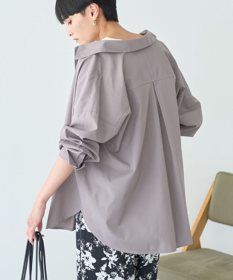 AMERICAN HOLIC「抜け衿スキッパーシャツ」|シャツ・ブラウス|Gray Beige