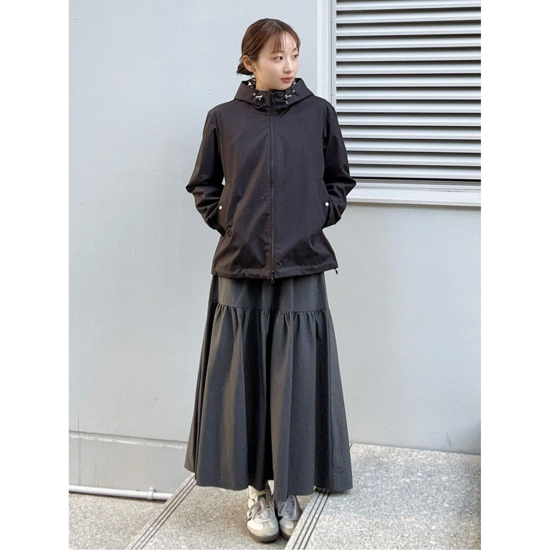 DRESSTERIOR「バックジップ切り替えボリュームスカート」|スカート|
