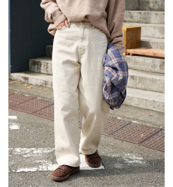 OUTDOOR PRODUCTS Usual Things「ULTフェードデニムハイライズルーズ5PKT」|デニム|