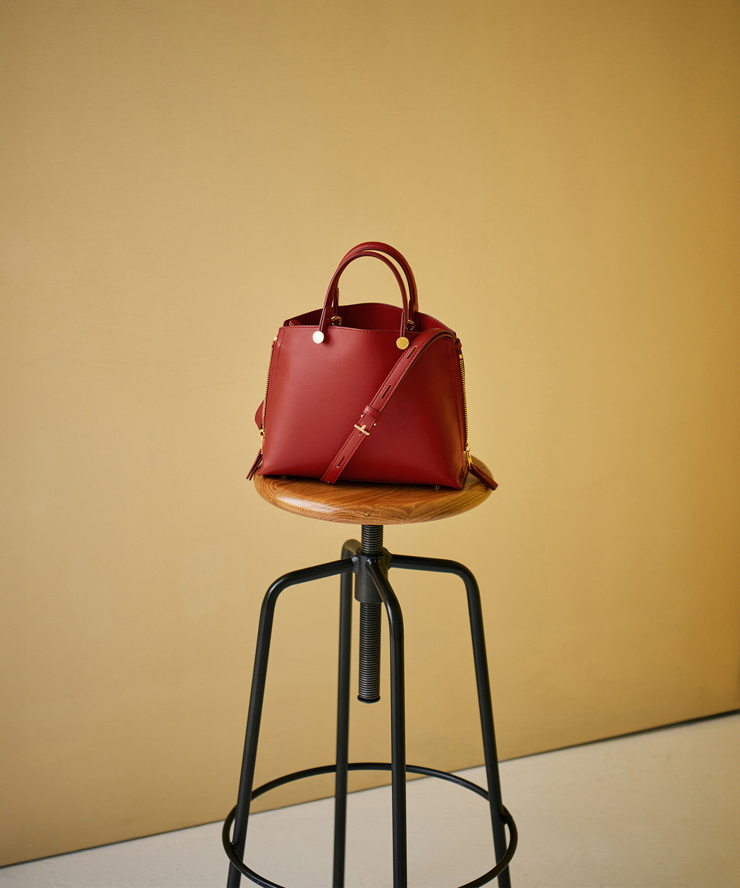 E'POR「【E'POR】Y BAG Mini」|ハンドバッグ|レッド(60)