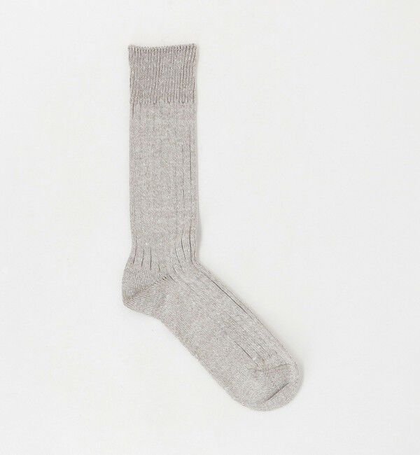 UNITED ARROWS「＜ROTOTO＞リブクルーソックス」|ソックス|BEIGE