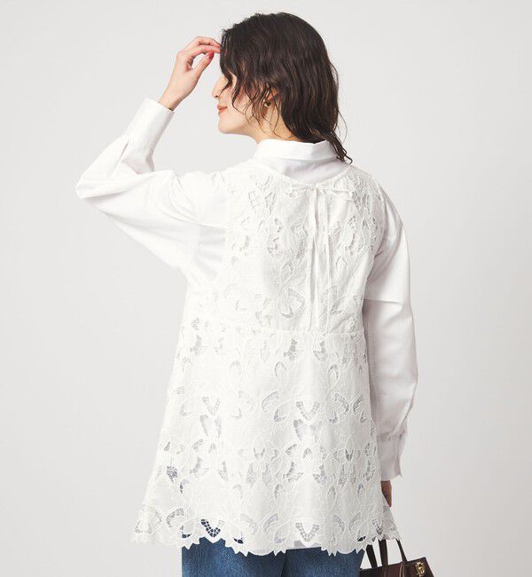 レース ノースリーブ ブラウス（UNITED ARROWS green label relaxing