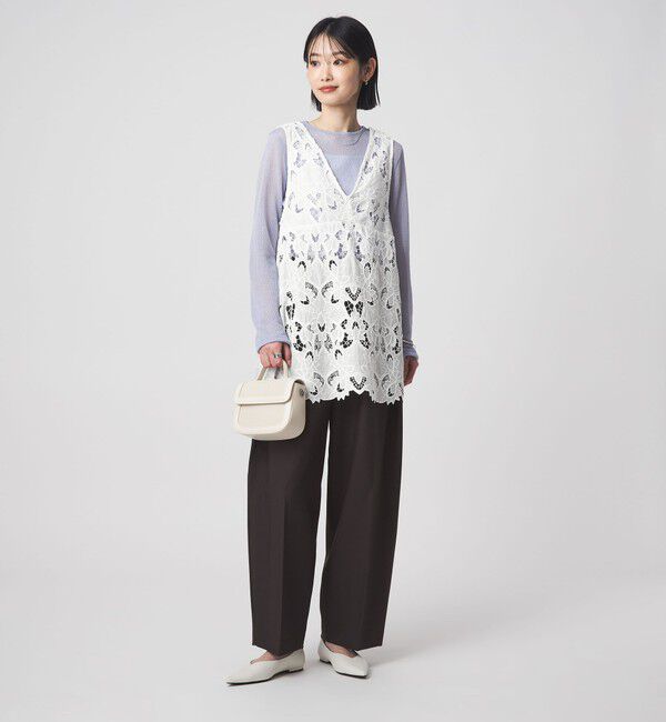 レース ノースリーブ ブラウス（UNITED ARROWS green label relaxing