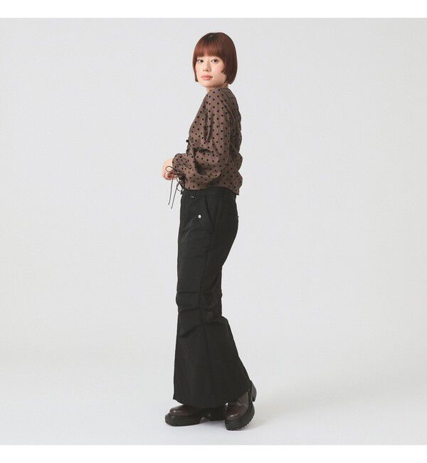 Ray BEAMS 「ドット センター ギャザー ブラウス」|シャツ・ブラウス|