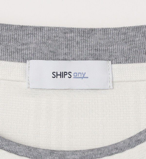 SHIPS any「【WEB限定】SHIPS any: ジャカード フェイクレイヤード ポケット Tシャツ◇」|Tシャツ・カットソー|